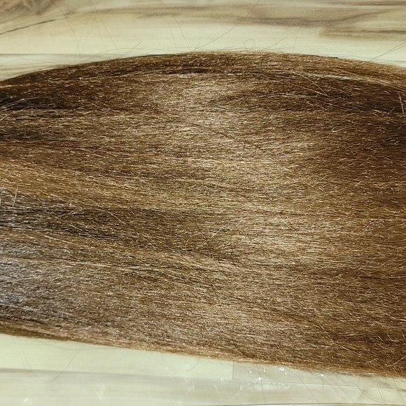 Drawstring Ombre Light Black to Golden Brown Ponytail NWT - Picture 3 of 9